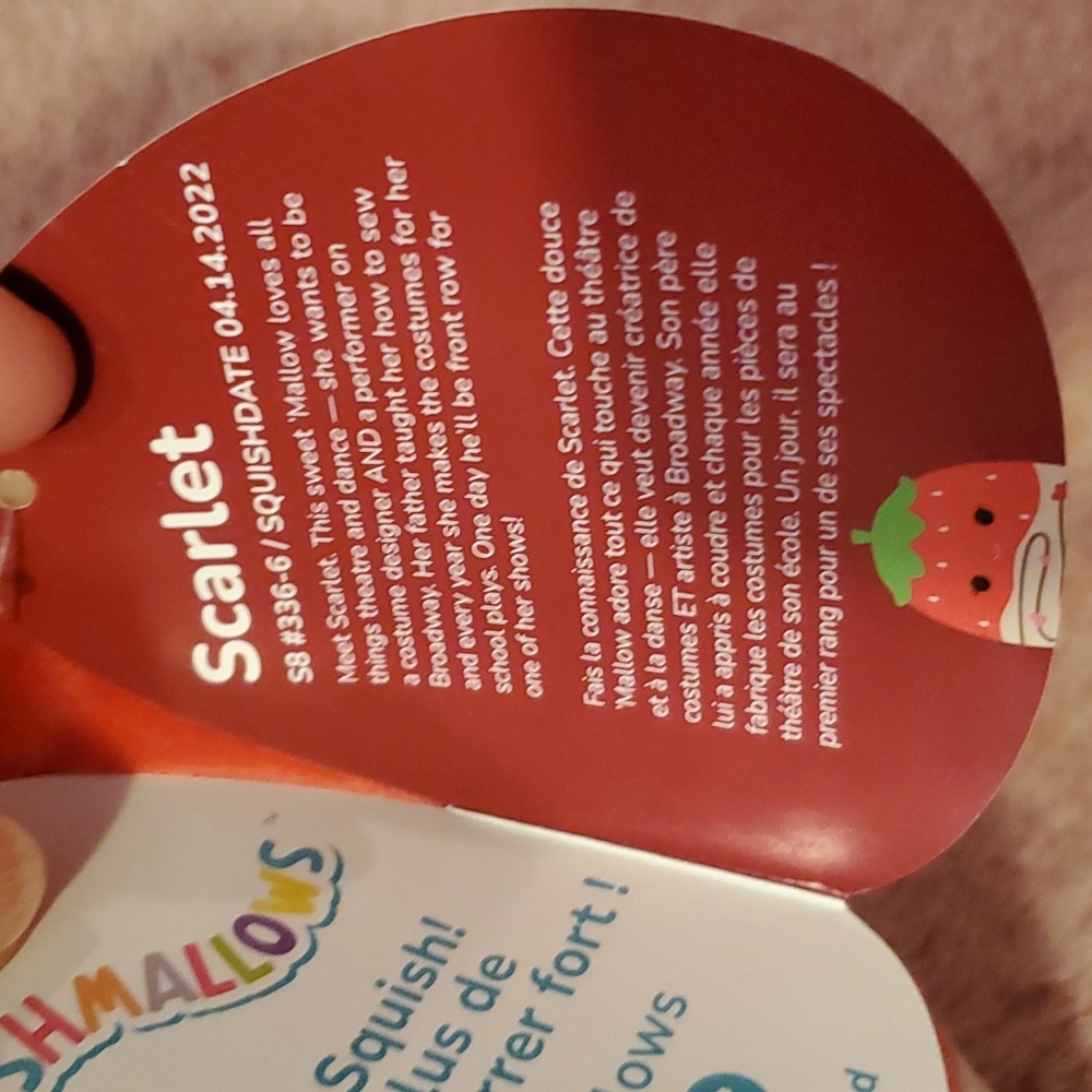 Original Squishmallow "Scarlet the Strawberry" 2023 - Picture 5 of 8